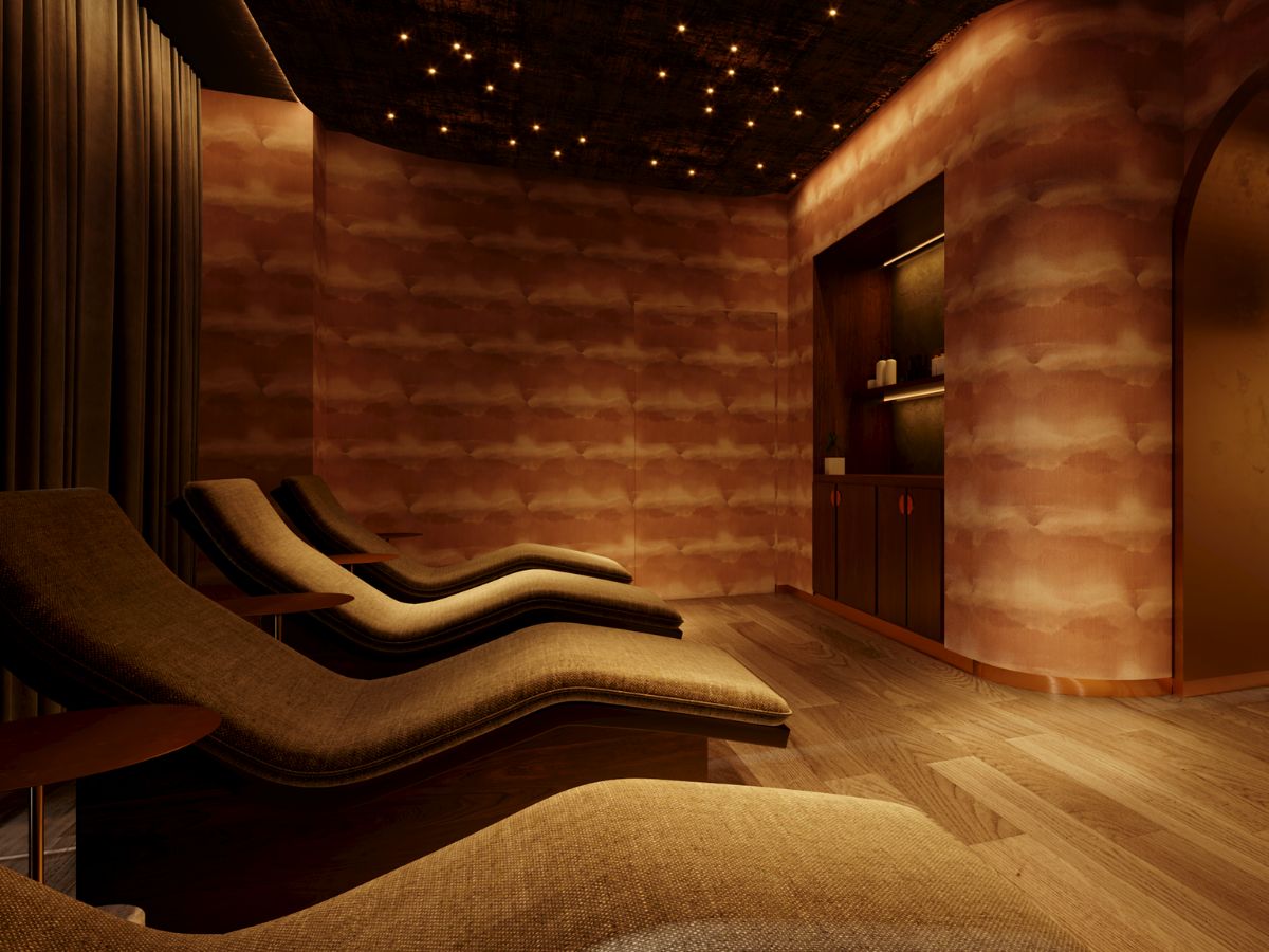 The Reflection Room at Viva Day Spa + Med Spa in Dallas, Texas, designed for spa guests to relax and reset.